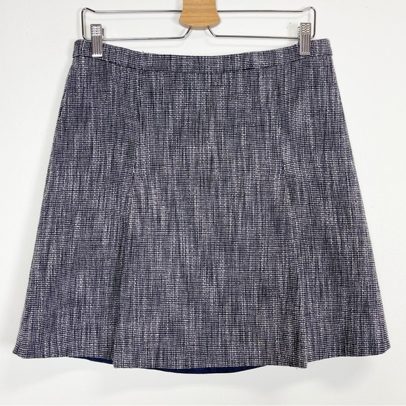 J. Crew Dresses & Skirts - J Crew Skirt Womens 10 Blue White Tweed Like Aline